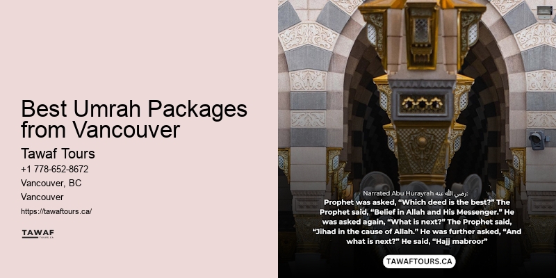 Vancouver Umrah travel specials