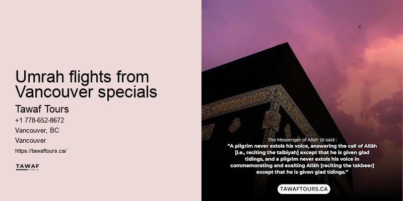 Umrah Packages Including Flights Vancouver