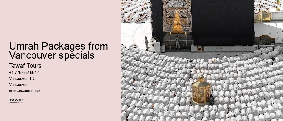 Umrah Packages from Vancouver specials