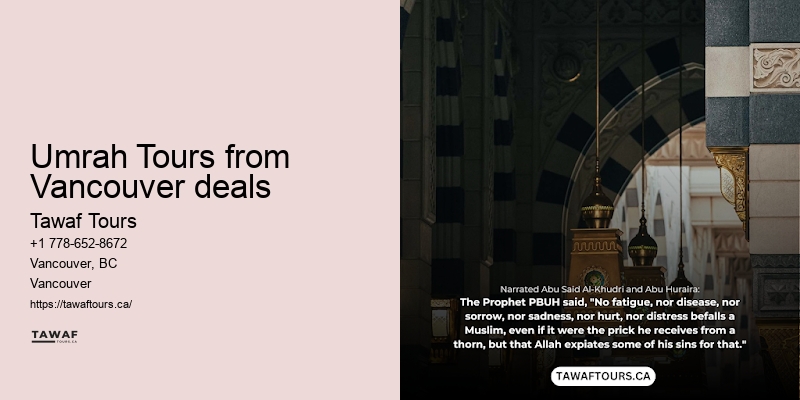 Umrah Tours from Vancouver specials