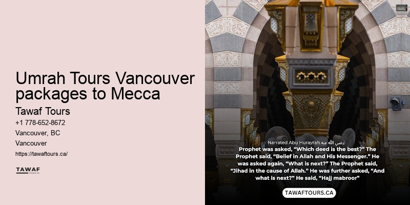 Umrah Packages Including Sightseeing Vancouver
