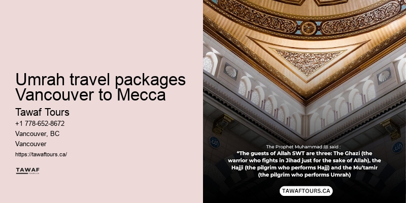 Umrah Packages Vancouver flights