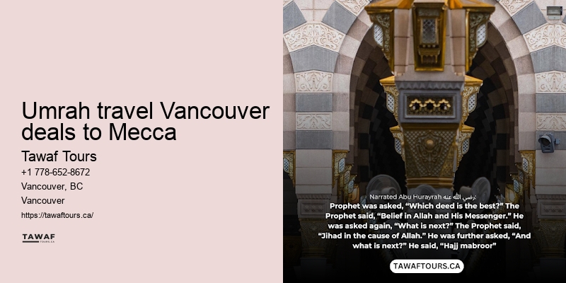 Umrah Packages from Vancouver with Airfare