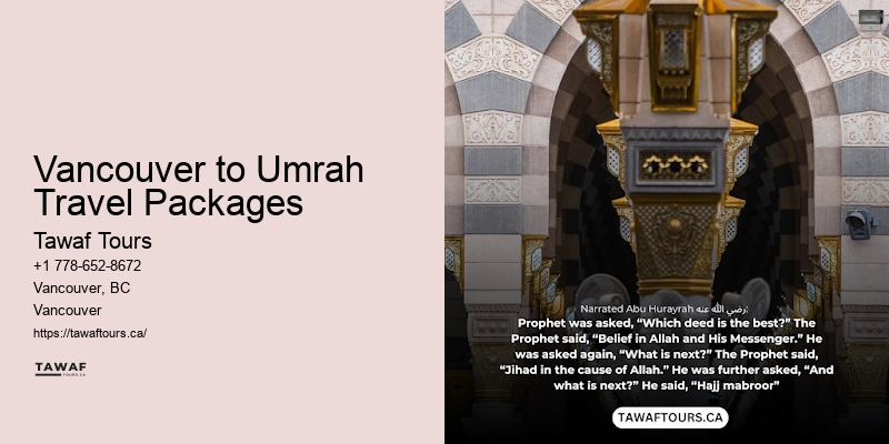 Umrah Packages from Vancouver to Mecca specials