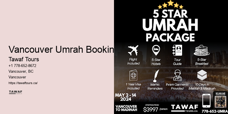 Umrah Tours from Vancouver specials to Mecca