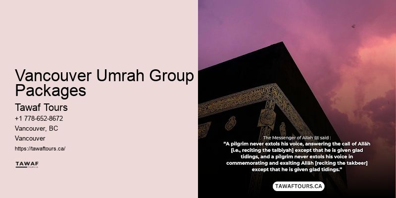 Custom Umrah packages Vancouver