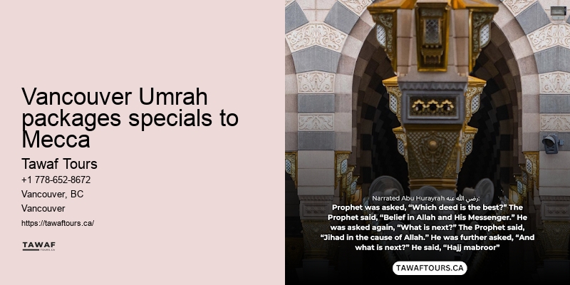 Umrah Packages Vancouver Departure
