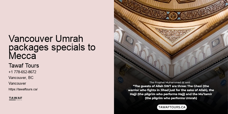 Vancouver to Mecca Umrah travel packages