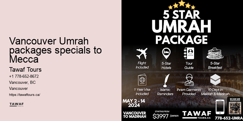 Umrah Packages Vancouver Discount