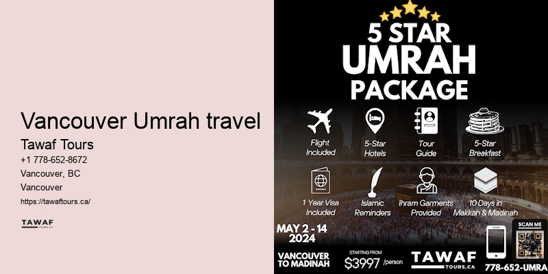 Vancouver Umrah group holiday packages