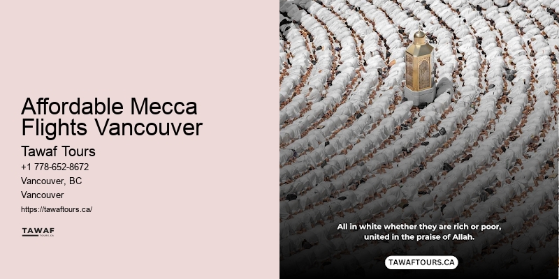 Affordable Mecca Flights Vancouver Umrah Flight Packages