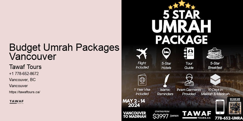 Budget Umrah Packages Vancouver Umrah Family-Friendly Packages