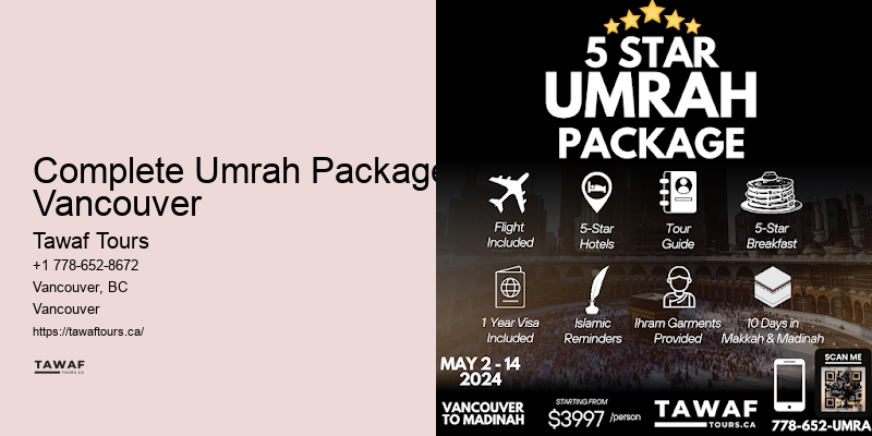 Umrah Ticket Packages Complete Umrah Packages Vancouver