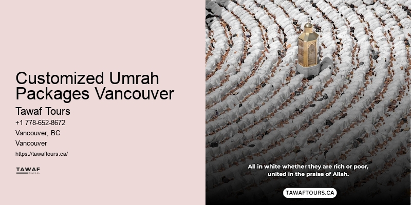 Customized Umrah Packages Vancouver Umrah Premium Travel