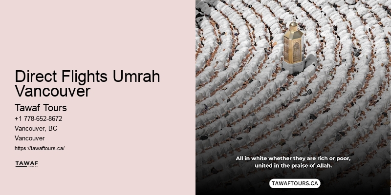 Full-Service Umrah Packages Direct Flights Umrah Vancouver