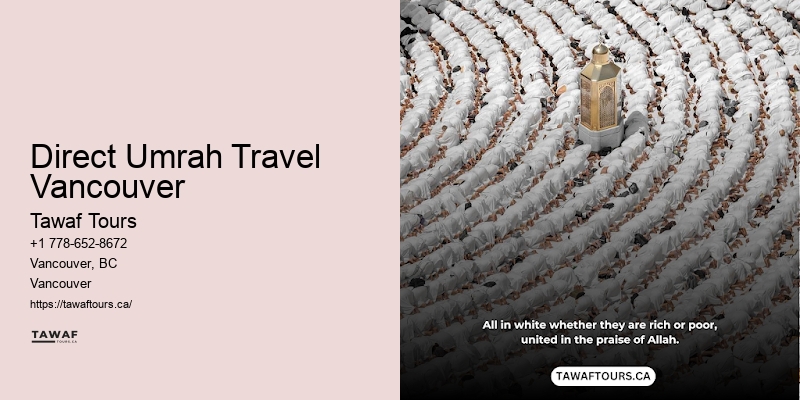 Direct Umrah Travel Vancouver Umrah Package Comparison