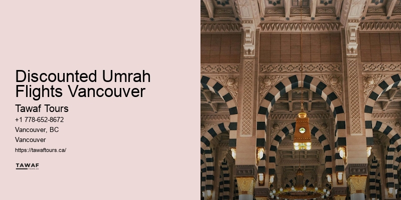 Discounted Umrah Flights Vancouver Religious Travel Packages