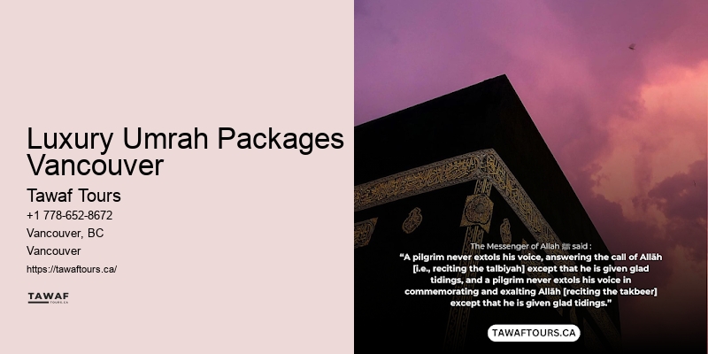 Umrah Visa Support Luxury Umrah Packages Vancouver