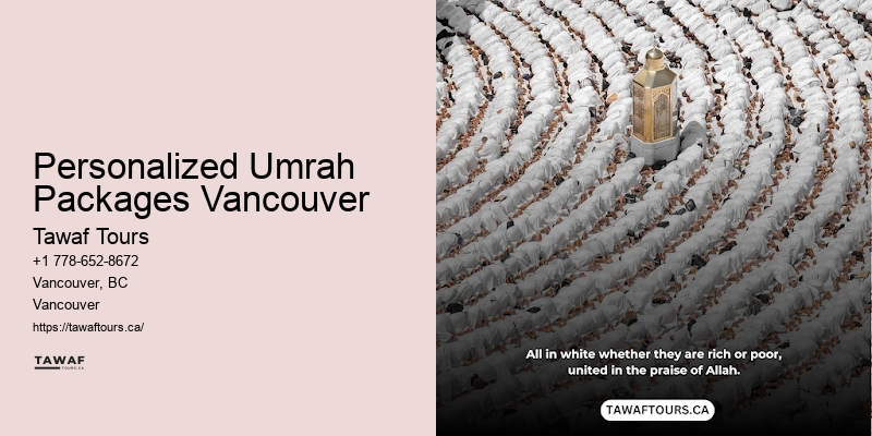 Personalized Umrah Packages Vancouver Business Class Umrah Packages