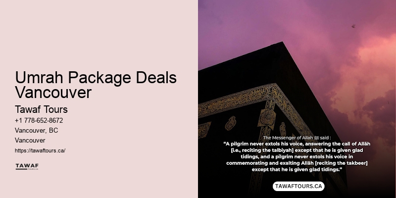 Affordable Pilgrimage Trips Umrah Package Deals Vancouver