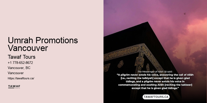 Cheap Umrah Travel Umrah Promotions Vancouver