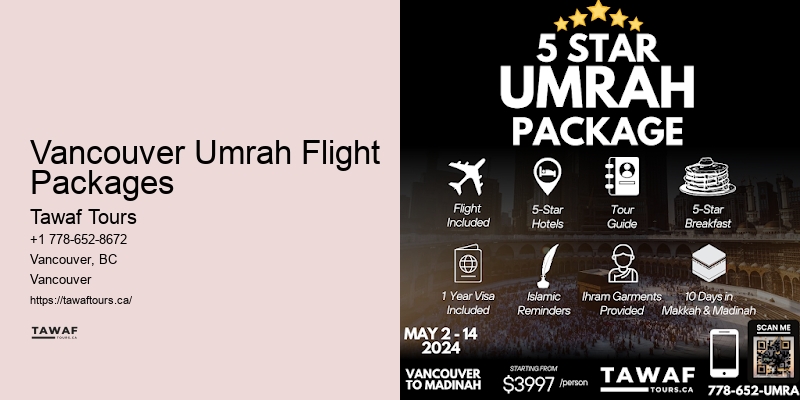 Umrah Flight Offers Vancouver Umrah Flight Packages