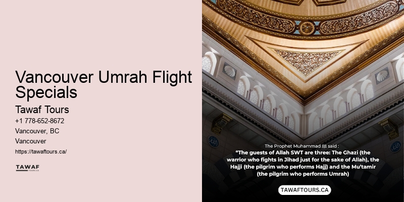 Umrah Travel Discounts Vancouver Umrah Flight Specials