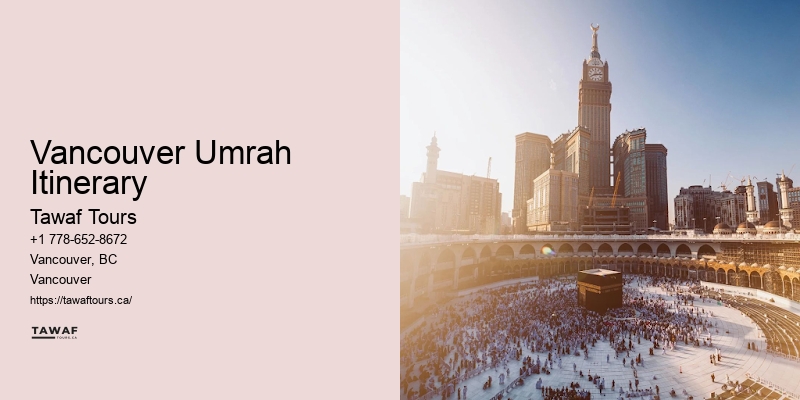 Umrah Package Prices Vancouver Umrah Itinerary